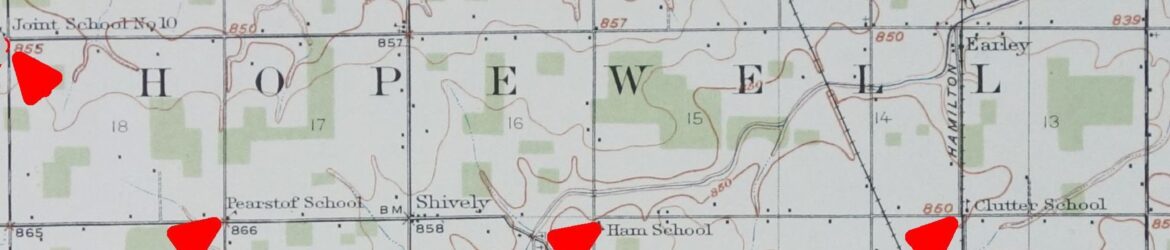 Hopewell Twp, 1913 Topography Map, Mercer County, Ohio
